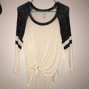 Me to We tie front shirt